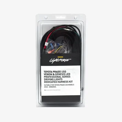 LightForce LFDLHPRADGEN Toyota Prado Driving Light Wiring Harness - Genesis / Venom LED to Suit Prado