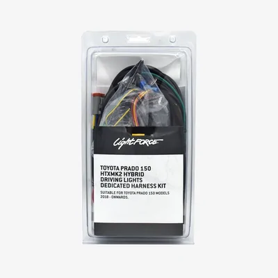 LightForce LFDLHPRADHTX Toyota Prado Driving Light Wiring Harness - HTXMK2 Harness to Suit Prado