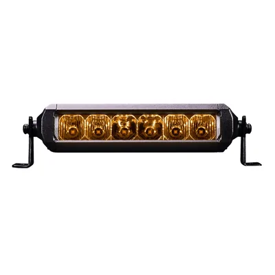 LightForce LFLB6SAUS Viper 6 Inch Amber Single Row LED Light Bar