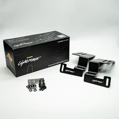LightForce LFLBVUMKITD Light Bar Universal Roof Mounts - Dual Row