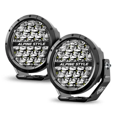 Alpine LXR-SP7 Summit Pro Pair 7-Inch Premium LED Spotlight with DRL