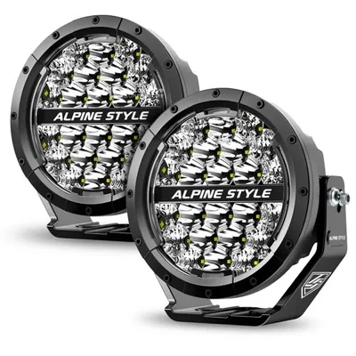 Alpine LXR-SP9 Summit Pro Pair 9-Inch Premium LED Spotlight with DRL
