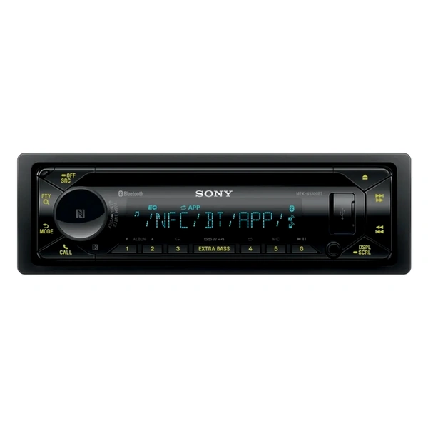 Sony MEX-N5300BT CD Receiver with Dual Bluetooth NFC Pairing and Voice Control