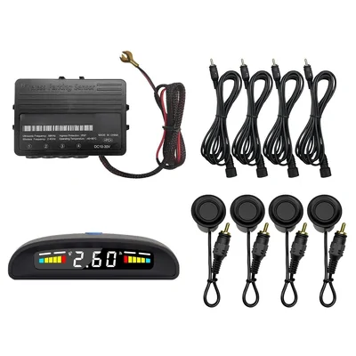 Mongoose MPFSWB-D Wireless Front Parking Sensors With Display (black)