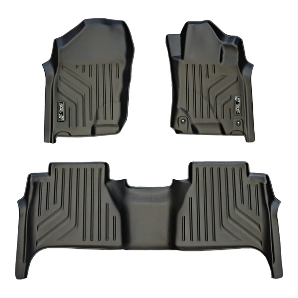 Maxliner Nissan Navara 2015 - 2021 MaxPro Floor Mats - Auto Only - First & Second Row