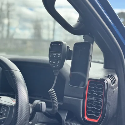 GMF4x4 PH-4003-D (4003-PH-D) Ford Raptor RA 2022+ Phone & UHF Hand Piece Holder