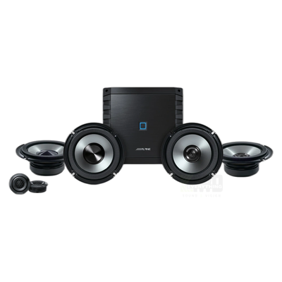 Alpine BassRev 4-Channel Speaker System Pack