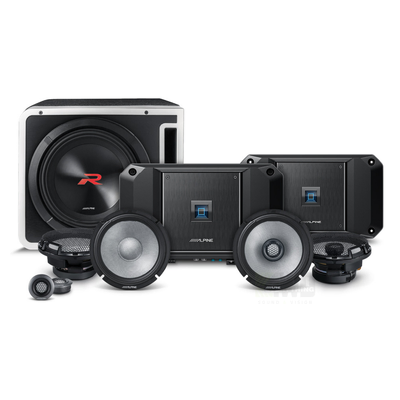 Alpine R2-Series 4-Channel Speaker and 12-Inch Subwoofer System Pack