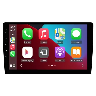 Mongoose Q9WCA 9" Trapezoid Slim Wireless Apple CarPlay & Android Auto Head Unit