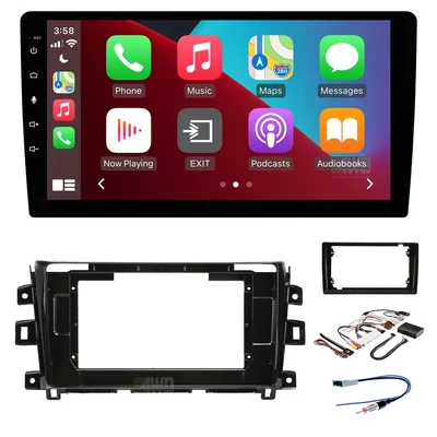 Mongoose Q9WCA + Aerpro AKNI27 Bundle 9" Trapezoid Head Unit with install kit to suit nissan 2019-2023