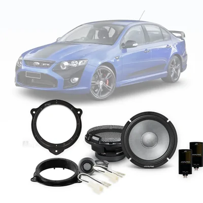 Ford Falcon FG Alpine 6.5-Inch Front Speaker Upgrade Bundle 2008-2011