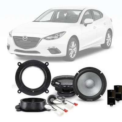 Mazda 3 Axela BM Alpine 6.5-Inch Front Speaker Upgrade Bundle 2013-2016