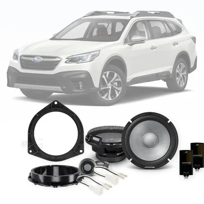 Subaru Outback Alpine 6.5-Inch Front Speaker Upgrade Bundle 2015-2020