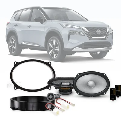 Nissan X-Trail T33 Alpine 6x9-Inch Front Speaker Upgrade Bundle 2022-Onwards