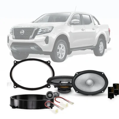 Nissan Navara D23 Alpine 6x9-Inch Front Speaker Upgrade Bundle 2019-Onwards