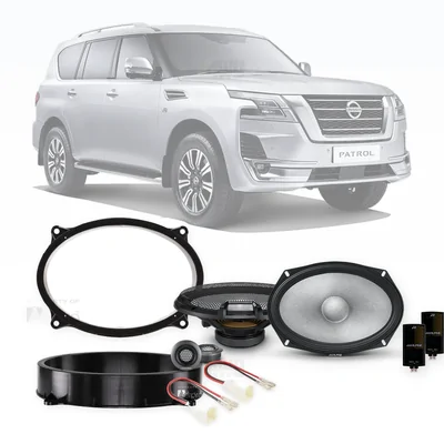 Nissan Patrol Y62 Alpine 6x9-Inch Front Speaker Upgrade Bundle 2013-Onwards