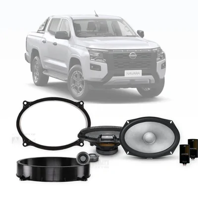 Nissan Navara D27 Alpine 6x9-Inch Front Speaker Upgrade Bundle 2025-Onwards