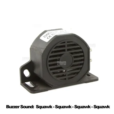 DNA Audio RBA019 Reverse Backup Alarm Squawker Beeper - Black
