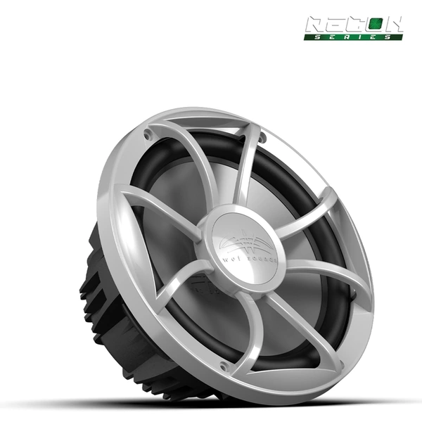 RECON 10 FA-S | Wet Sounds RECON Series 10-inch Free-Air Marine Subwoofer - 4Ω Black with XS Silver Grille