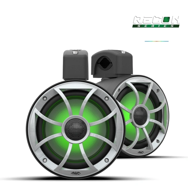 RECON 6 POD-B | Wet Sounds 6.5-Inch Coaxial Tower Speakers w/ XS-Silver RGB Grilles