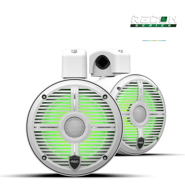 RECON 6 POD-W | Wet Sounds 6.5-Inch Coaxial Tower Speakers w/ XW-White RGB Grilles