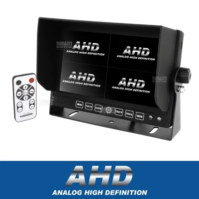 DNA Audio RV74-AHD 7 Inch Analog High Definition (AHD) LCD 4 Channel Quad Rearview Screen