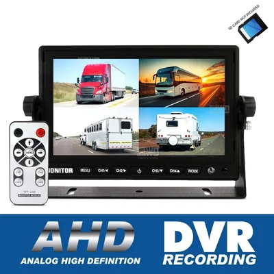 DNA Audio RV74B-AHD-DVR 7 Inch AHD 4 Channel Quad Rearview Screen With Built-in DVR