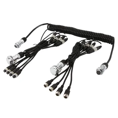 DNA Audio RVEW7-4 Heavy Duty 7 Pin WOZA / SUZI Trailer Cable Kit - 4 Camera Connection Kit
