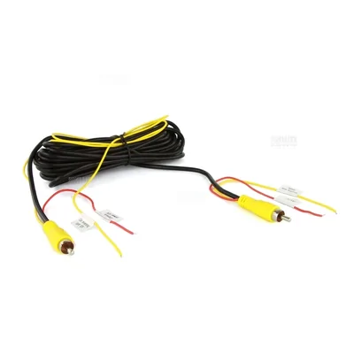 DNA Audio RVS106 6 Metre RCA To RCA Plug Video Cable With Two Power Wires