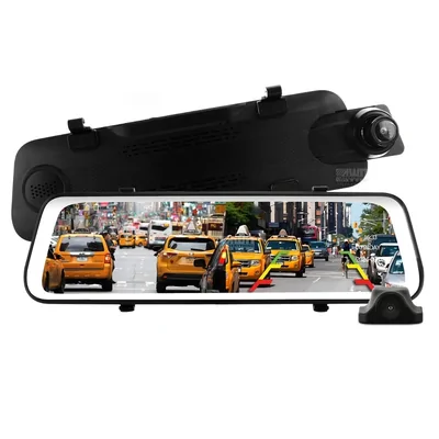 DNA Audio RVS966-4K 9.66 Inch Touch Screen 4K Mirror Display Dual Recording, Streaming & Reverse Camera Kit