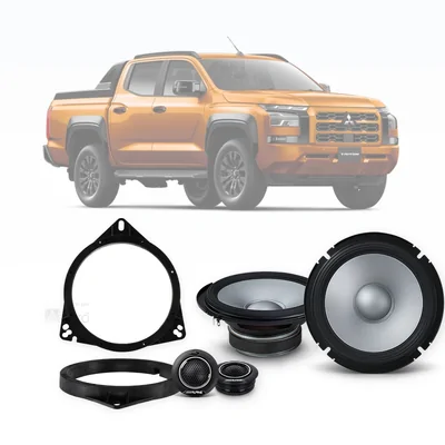 Mitsubishi Triton MV Alpine 6.5-Inch Front Speaker Upgrade Bundle 2024-Onwards