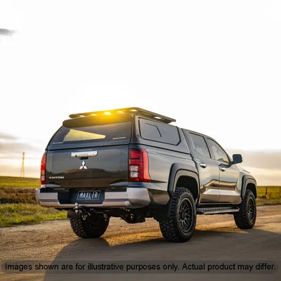 Maxliner 2024+ MV Mitsubishi Triton Gen II Venture Canopy - Two Tone Black Accent RED