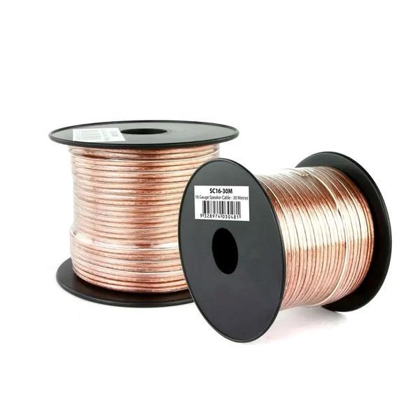 DNA Audio SC16-30M 16 Gauge Clear Speaker Cable - 30 metres