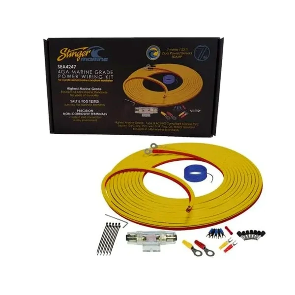 Stinger SEA4247 Marine 4GA Power Wire Kit 7m