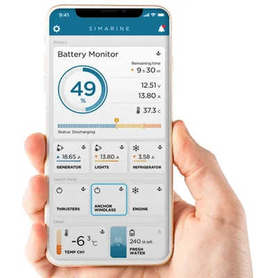 Enerdrive Pico+ Display Standalone Silver Equivalent to Pico-2 SI-PICO-6