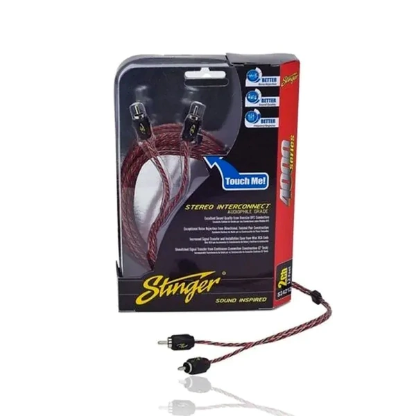Stinger SI429 4000 Series 2 Channel 9ft RCA Lead