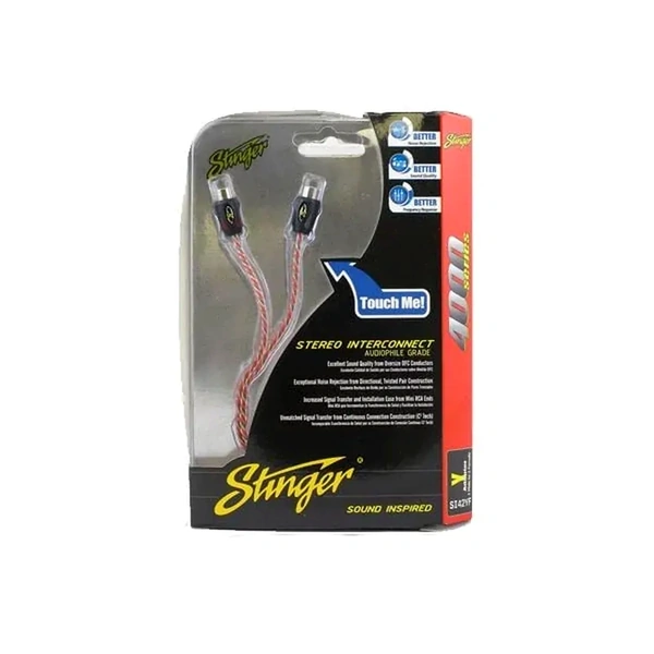 Stinger SI42YF 4000 Series Stinger Y Splitter 1 x Male 2 x Female RCA