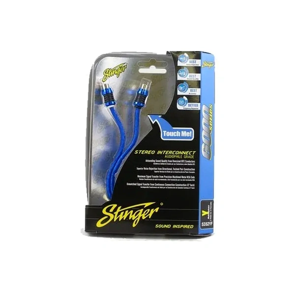Stinger SI62YF 6000 Series Stinger Y Splitter 1 x Male 2 x Female RCA