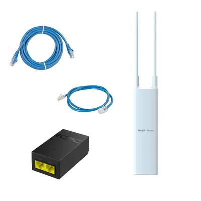 Ruijie Reyee STL-RJ-00005 Expansion Roam 10 Acre Wi-Fi Pack for Starlink or NBN includes Wall & Pole Mount (pole not included)