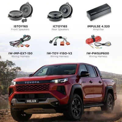 Focal Amplifier & Speakers Power Pack Fits Toyota Hilux N90 6.0 Pack