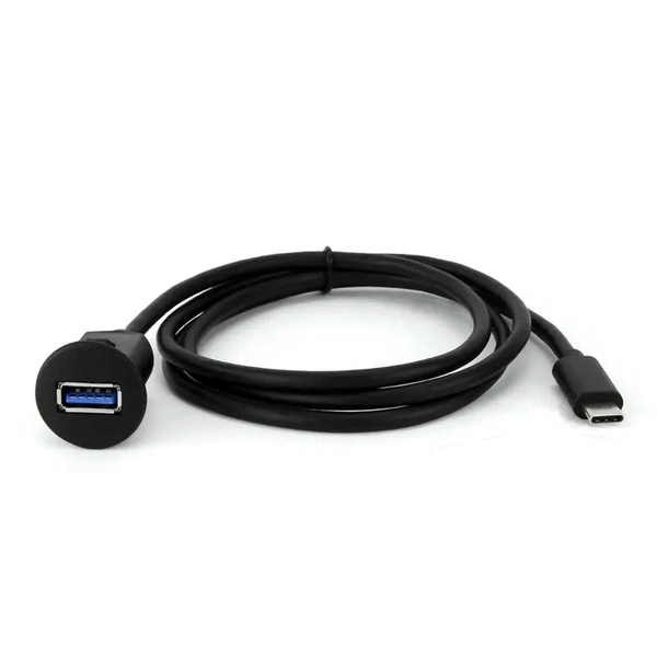 DNA Audio UNIUSB02AC Universal Push In USB A Socket to Type-C Plug Adaptor Extension Lead - 1 Metre