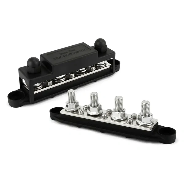 DNA Audio WBB406B Bus Bar 4x M10 Studs + 6x M6 Screw - Black