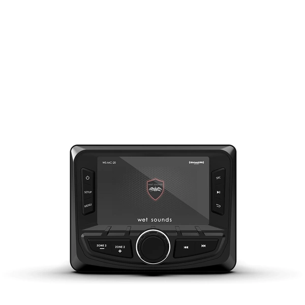 WS-MC-20 | Wet Sounds 2-Zone Media Center w/ SiriusXM-Ready and NMEA 2000 Connectivity