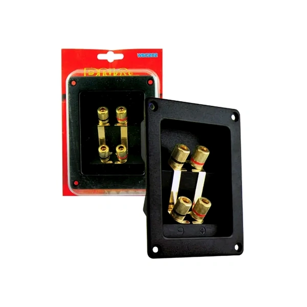 DNA Audio WSC202 Square Panel Mount Double Speaker Terminal