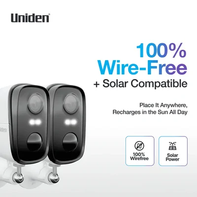 Uniden App Cam SOLO X2K-2 (Twin Pack) Outdoor Security Camera