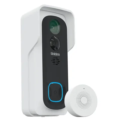 Uniden App Cam SOLO X2K Bell Wirefree 2K Super HD Video Doorbell with Wireless Chime