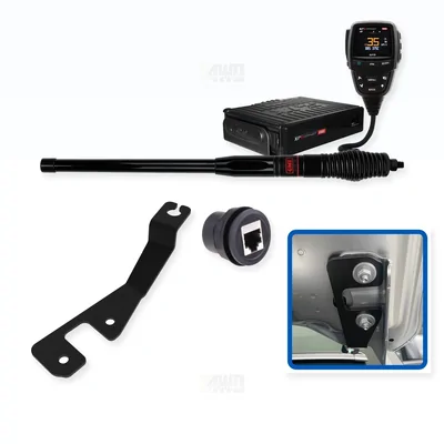 Ford Everest GME XRS-375C4P 5W UHF CB Radio & Antenna with Bonnet Bracket Integrated Install Bundle 2022-Onwards