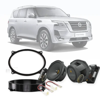 Nissan Patrol Y62 Sony 6x9-Inch Front Speaker Upgrade Bundle 2013-Onwards