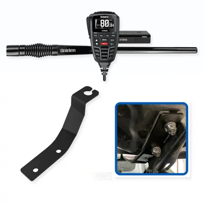 Ford Ranger Uniden XTRAK 80 5W UHF CB Radio & Antenna Essential Install Bundle 2012-2021