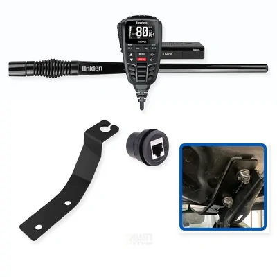 Ford Ranger Uniden XTRAK 80 5W UHF CB Radio & Antenna Integrated Install Bundle 2012-2021